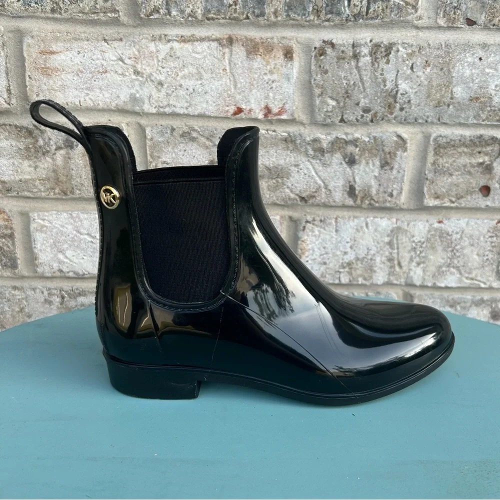 Michael Kors Glossy Black Boots